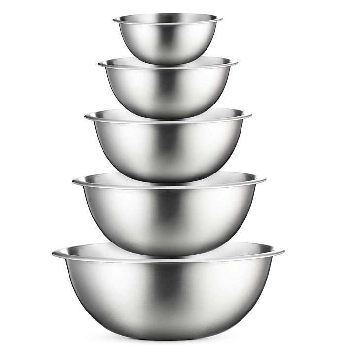 steel mixing bowl set